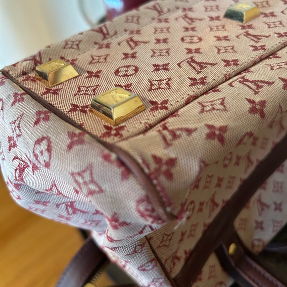 Authentic Louis Vuitton Josephine PM Bordeaux  Mini Lin - Picture 13 of 17